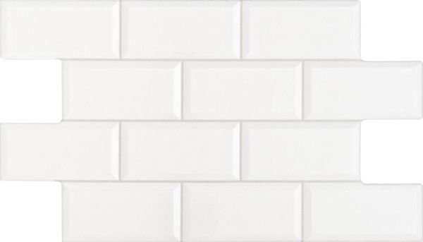 Revestimento Camel Metro Dia Bold Brilhante Branco 31x54cm 1,58m2 (Lote 5)