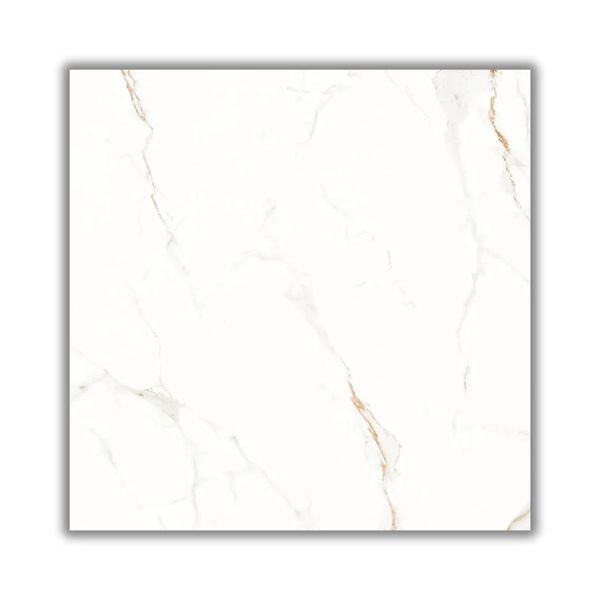 Piso Marmo Bianco Retificado Brilhante Extra Branco 60x60 2,50m2 (Lote 455)