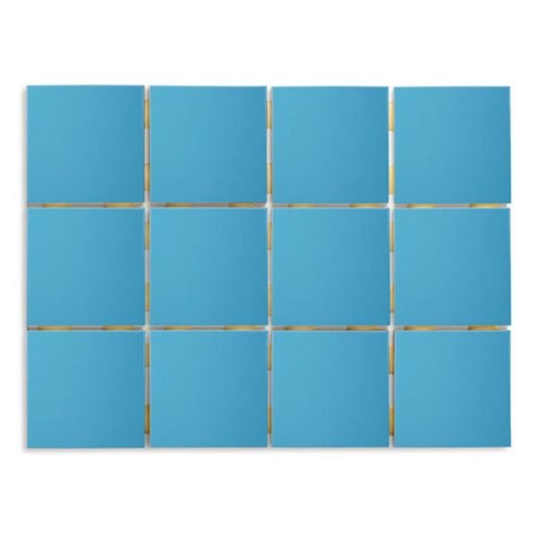 Revestimento Extra Telado Céu Bold Acetinado Azul Claro 10X10cm 1,95m2 (Lote 83)