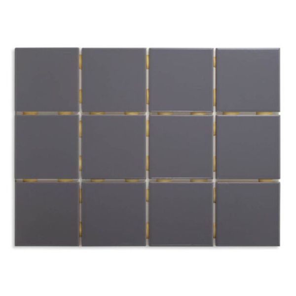 Revestimento Plomo Bold Acetinado Cinza 10x10cm 1,95m2 (Lote 32)