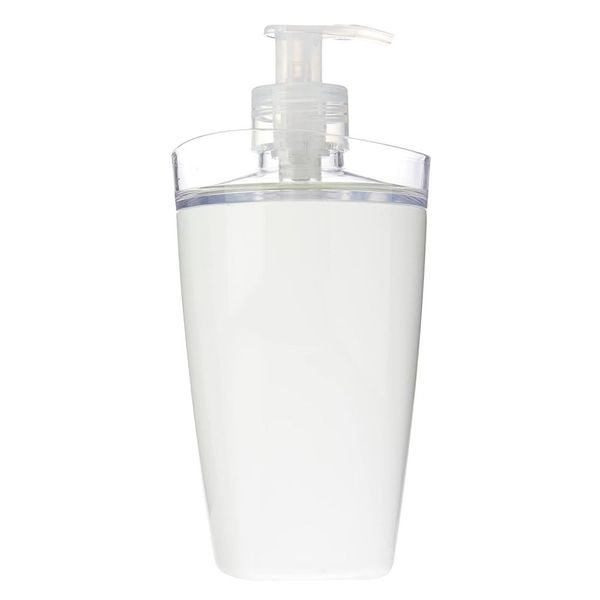 Porta Sabonete Líquido para Banheiro Poliestireno Tule OU Porta Sabonete Líquido para Banheiro Tule Branco Fosco