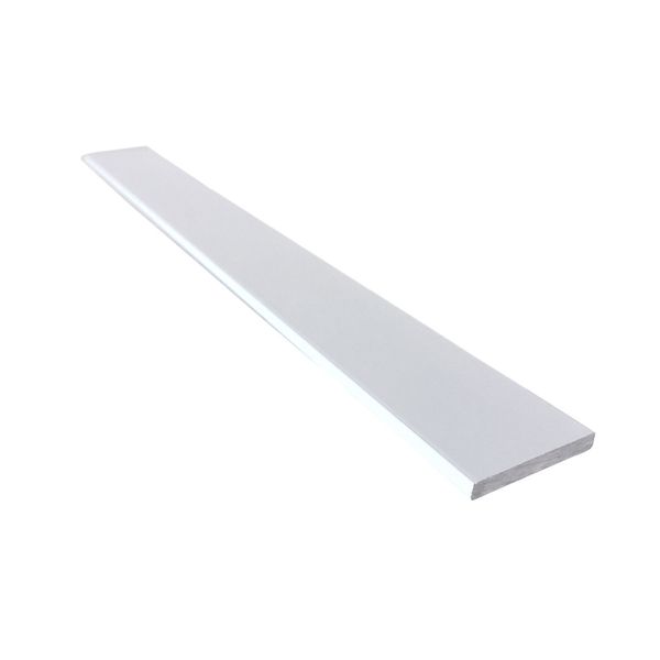 Perfil Chato 1m Alumínio Branco Decal Perfil Chato 12,7x3,18mm 1m Alumínio Branco