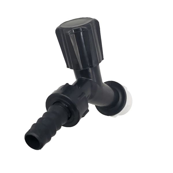 Torneira para Tanque/Jardim Parede Curta ABS Preto 12 peças Valeplast Torneira para Tanque/Jardim Parede Curta ABS Preto com 12 peças
