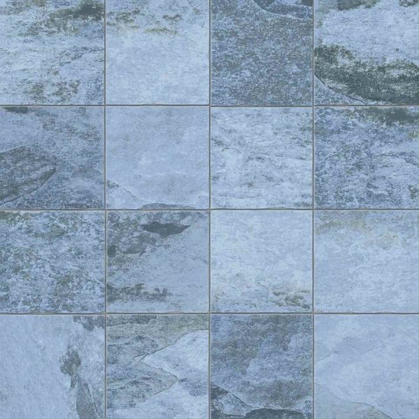 Porcelanato Petra Blue Retificado Granilhado Azul 72x72cm 2,59m2 (Lote 35)